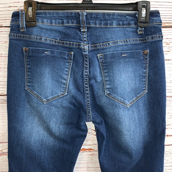 Encore Skinny Faded Jeans Medium Wash Size 9 - Picture 3 of 7